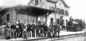 Bahnhof Niederweningen um 1900